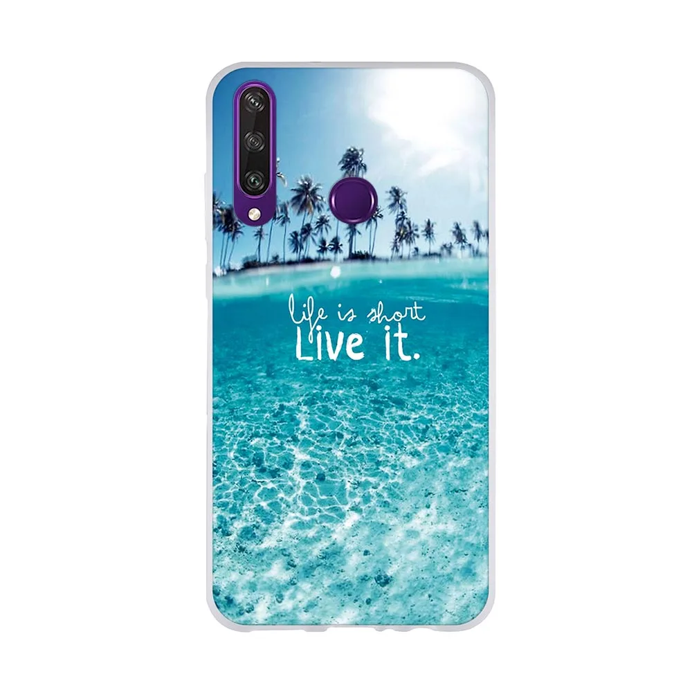 waterproof phone bag For Huawei Y6p Case 6.3" Silicone Soft TPU Phone Cover for Huawei Y6p Case Cover for Huawei Y6p Y 6p y 6p Case Bumper Capas Etui mobile pouch bag Cases & Covers