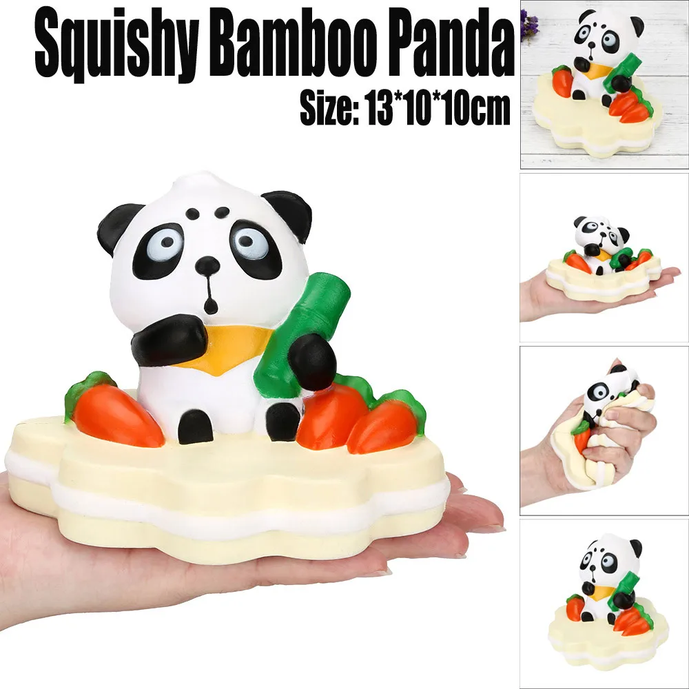 Jumbo Kawaii бамбук панда мультфильм Арома медленно поднимающийся сжимающаяся игрушка весело PU надувные игрушки, игрушка для снятия стресса, удовольствие для малыша L1223