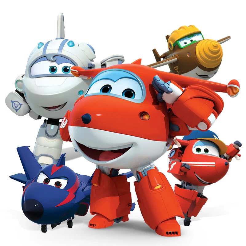 

The big! Super Wings Super Flying Hero Family photo set oversized transfiguration children toy transfiguration robot gift