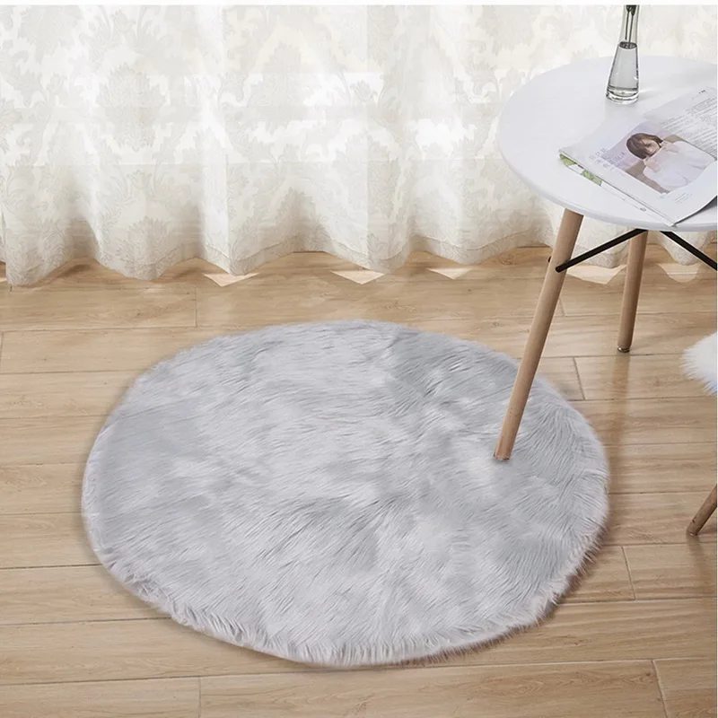 Urijk 30x30 см, ковер из искусственной овчины, чехол для стула, коврик для спальни, искусственный шерстяной теплый пушистый ковер, сиденье, текстиль, меховые коврики, 1 шт