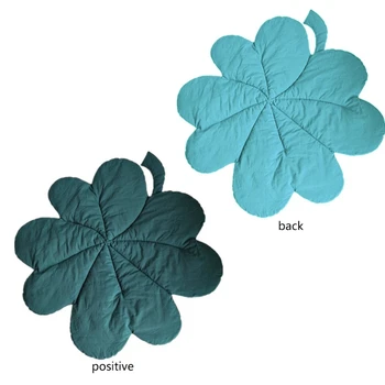 

Newborn Baby Cotton Carpet Lucky Four Leaf Shape Crawling Play Mat Rug Kid Children Room Decorations