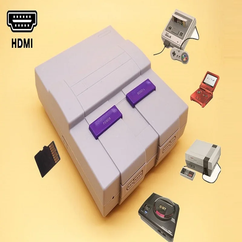 

HDMI Retro Game Console with TF Card Slot for Snes For Nes For Sega Megadrive For GBA Support Save & Load