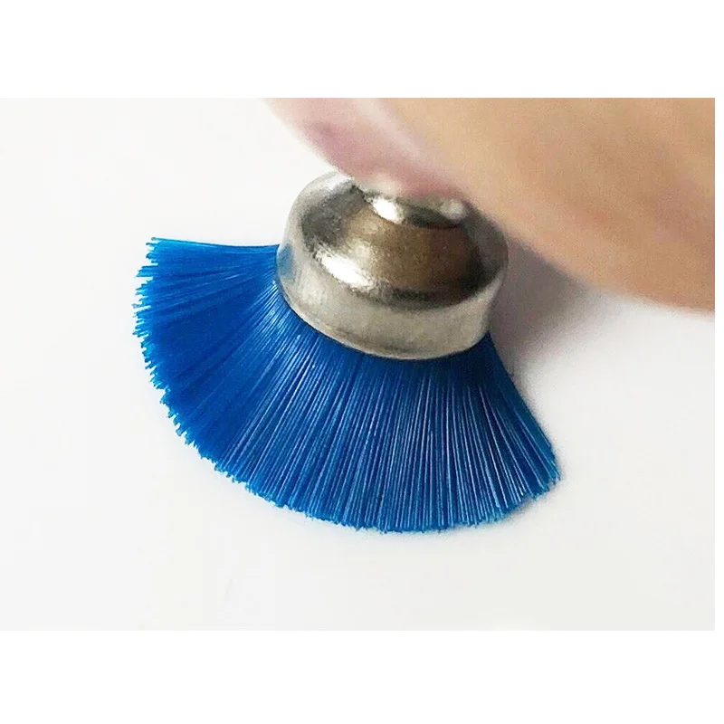 

Dental Prophy Brush Soft Blue Nylon BOWL TYPE Disposable Dental Polishing Brushes Polisher Long Shank for Dental Clinic Dentist