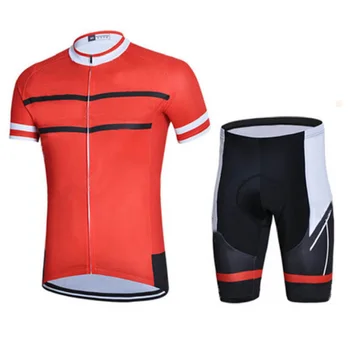 

Mountain Bike Shirt Tops Cycling Set XS-3XL Jersey Set Moisture Wicking Breathable Quick-Dry Reflective Lycra Bib Pants