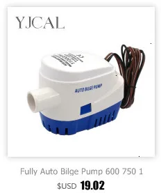 Трюмный насос 350 500 750 1100GPH DC 12 В 24 В Электрический водяной насос для Aquario погружной гидросамолет моторный дом плавучие лодки