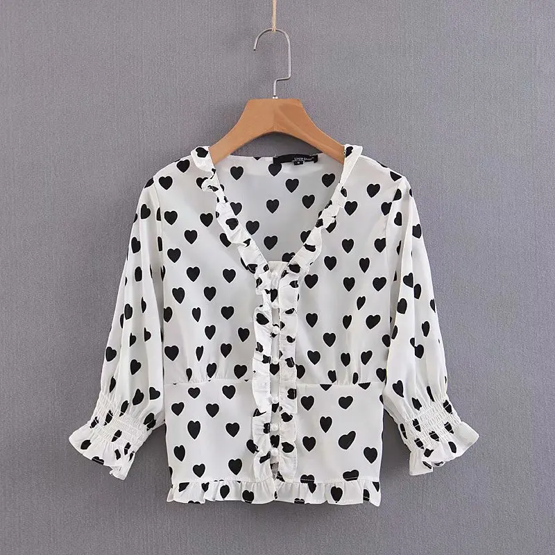 

Western Style 19 Summer New Style WOMEN'S Dress Versitile Fashion Slim Fit Slimming Heart Frilled Short Small Coat