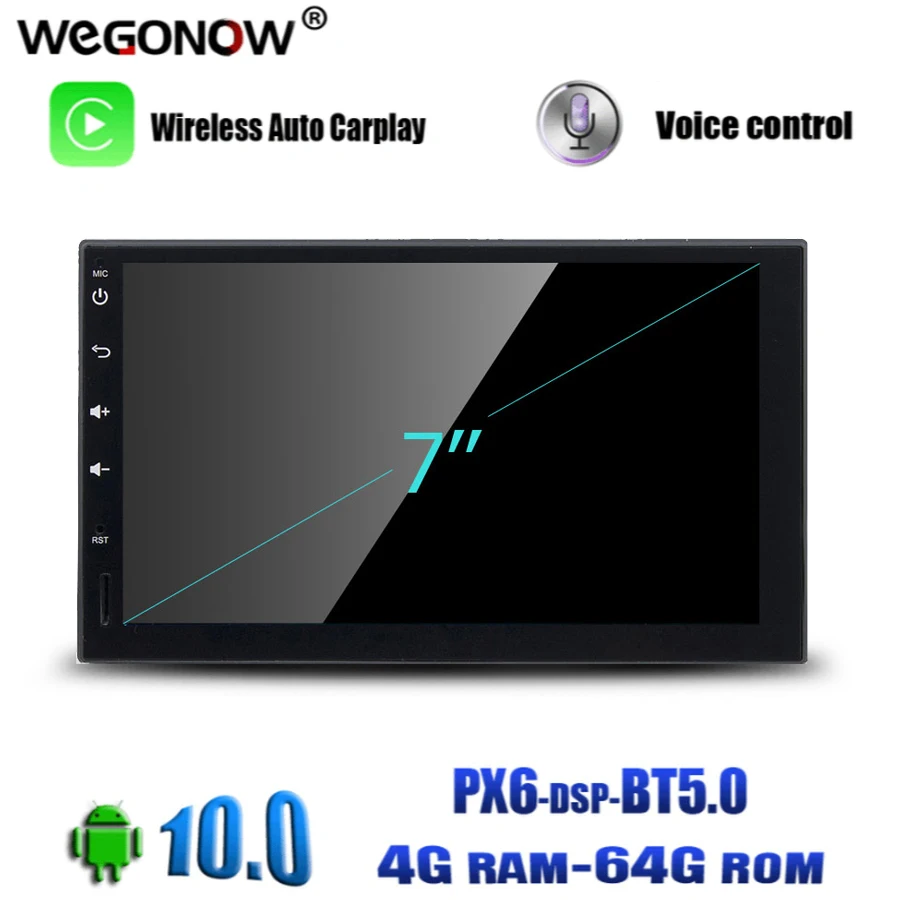 Автомобильный мультимедийный плеер PX6 DSP IPS Android 10 0 4 Гб ОЗУ 64 ПЗУ 8 Восьмиядерный GPS