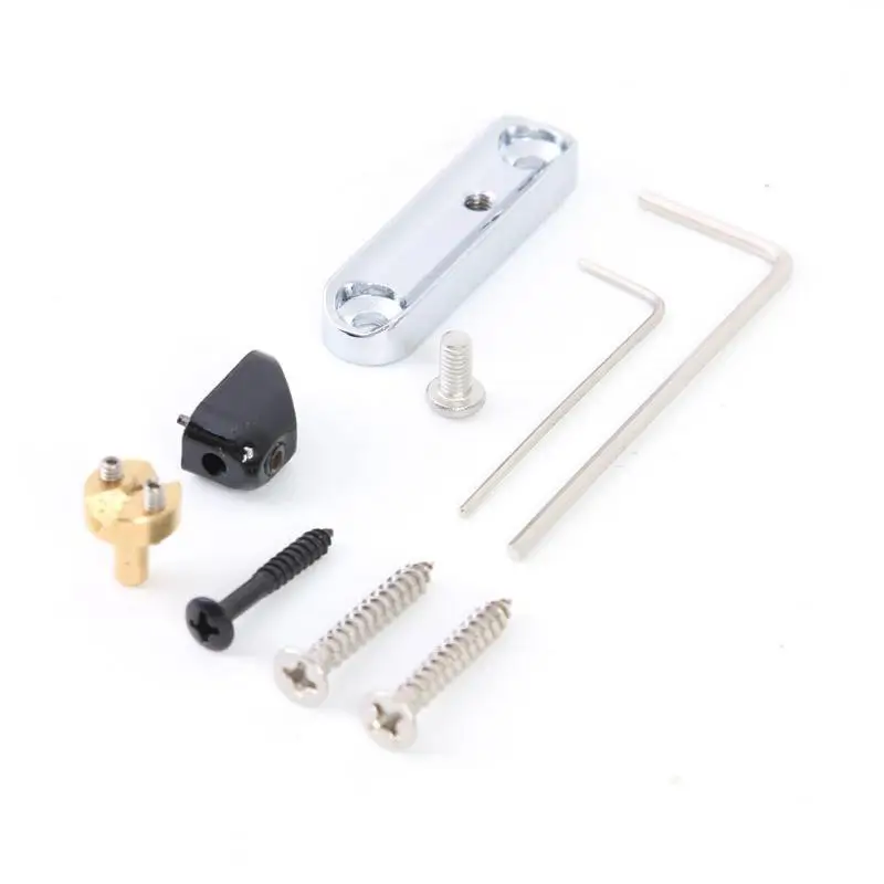 5 струн никель черный одиночный Безголовый бас мост Набор электрогитарный