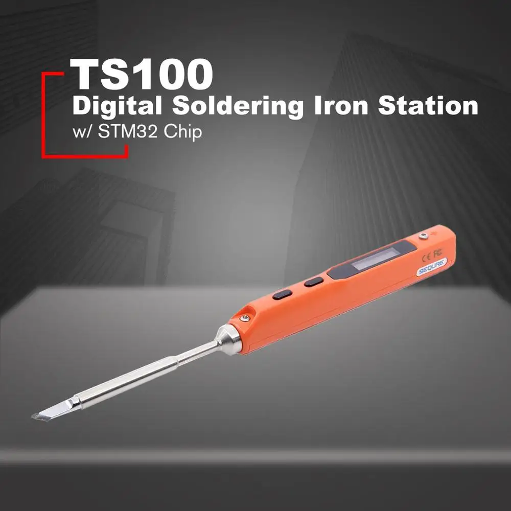 

TS100 Digital Soldering Iron Station OLED Programmable Embedded Interface DC 5525 Built-in Acceleration Sensors w/ STM32 Chip
