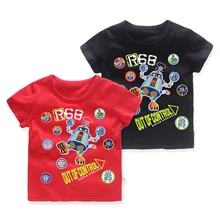 Детская летняя футболка с короткими рукавами в Корейском стиле с героями мультфильмов, детская одежда, поколение полных детей Alibaba
