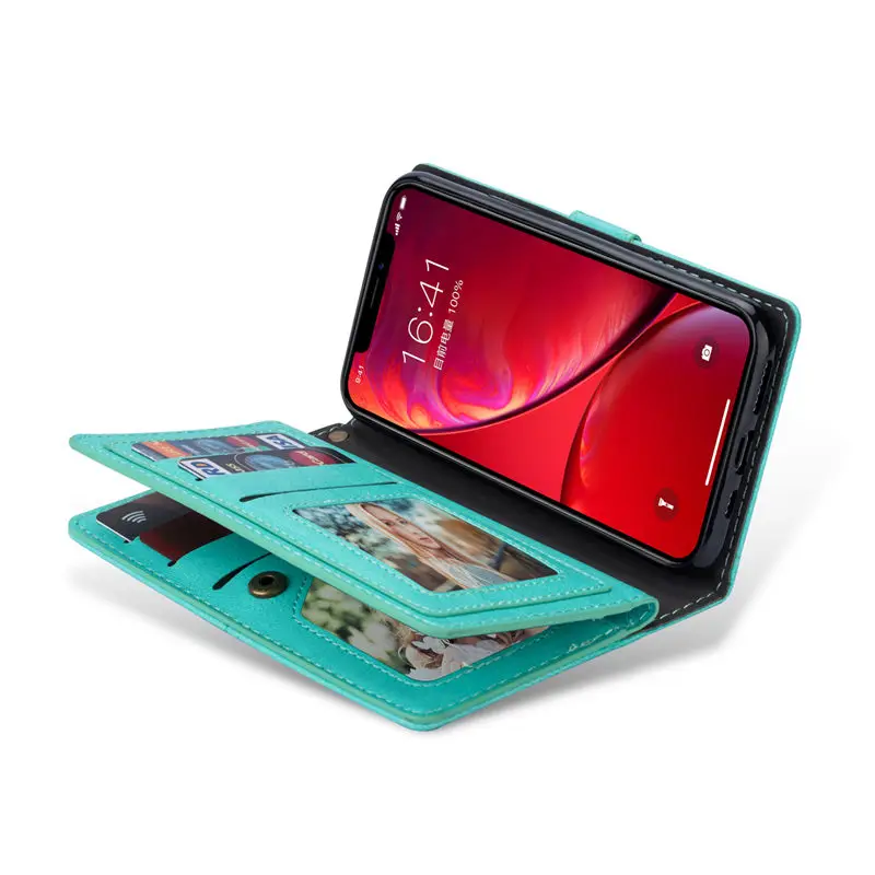 Винтажный кожаный чехол-кошелек для iPhone 11 Pro Max XR XS X 6 6S 7 8 Plus, откидная крышка, отделения для карт, чехлы на заднюю панель телефона, чехол