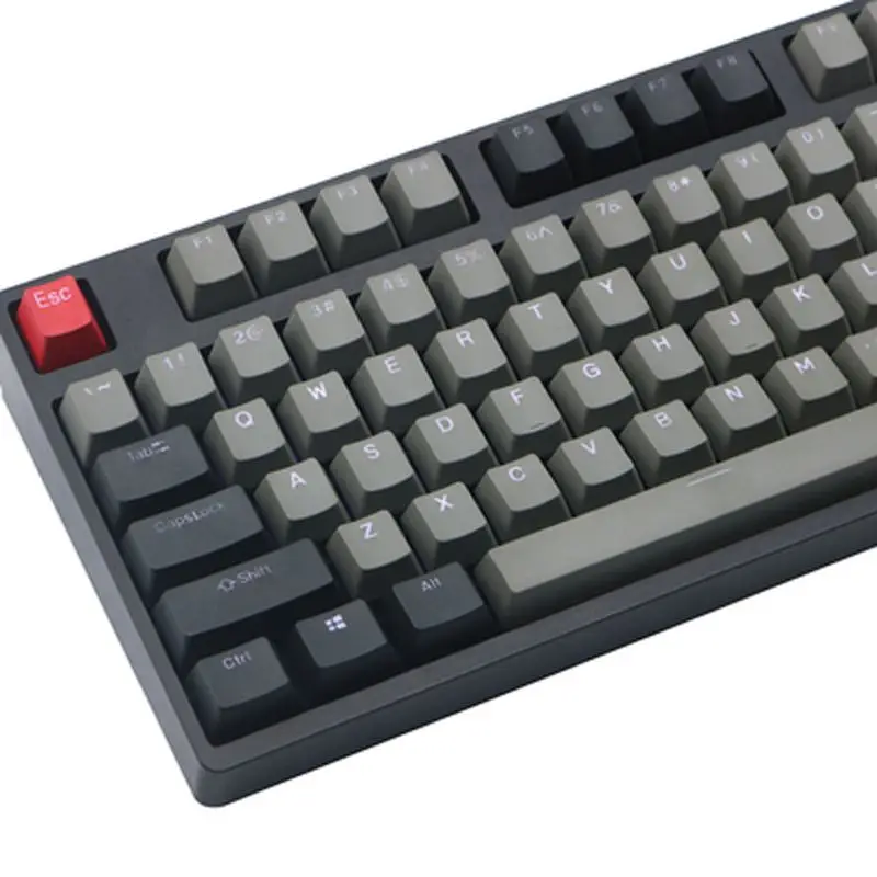 Черный серый смешанный Dolch толстый PBT RGB Shot с подсветкой 108 Keycap OEM профиль для Cherry MX переключатели клавиатуры Keycap