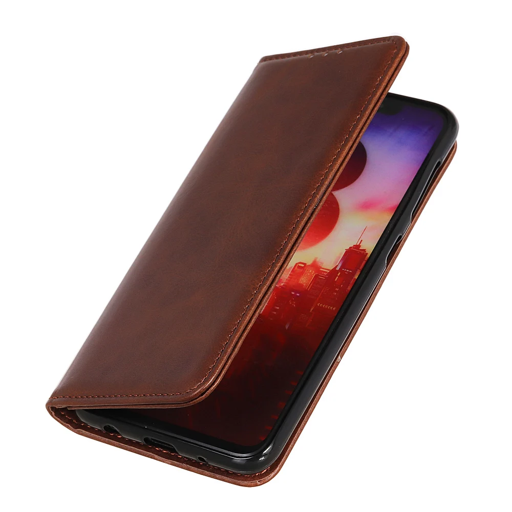 Phone Case for Xiaomi Redmi Note 8t 8 Pro Case Cover Cowhide Leather Magnetic Filp Book Case for Re