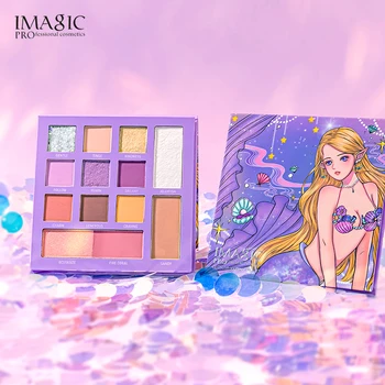 

IMAGIC 13 Color Matte Shimmer Eyeshadow Palette Smoky Pigment Long Lasting Makeup Palette Glitter Eye Shadow eye Cosmetics