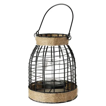 

Nordic Home Decoration Portable Lantern Candle Holder Iron Crafts Restaurant Decor Accessories Figurine Party Decor Candlestick