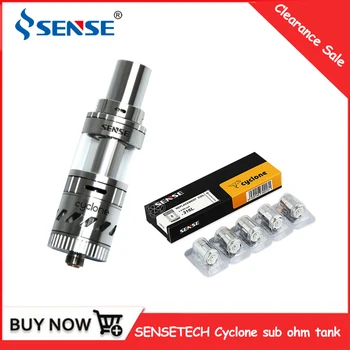 

Clearance sense Cyclone sub ohm Tank Atomizer Pyrex Glass 5ml 150W 0.6ohm with 0.2ohm Ni200 Coil Top Refilling Tank vs Zeus tank