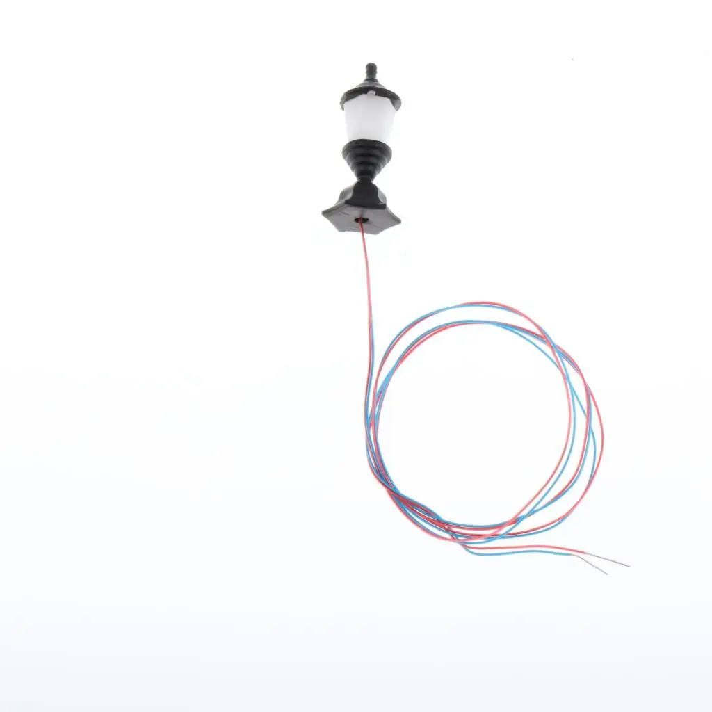 10pcs 모형 철도 기차 램프 정원 거리 빛 HO 가늠자 LEDs 1.2cm
