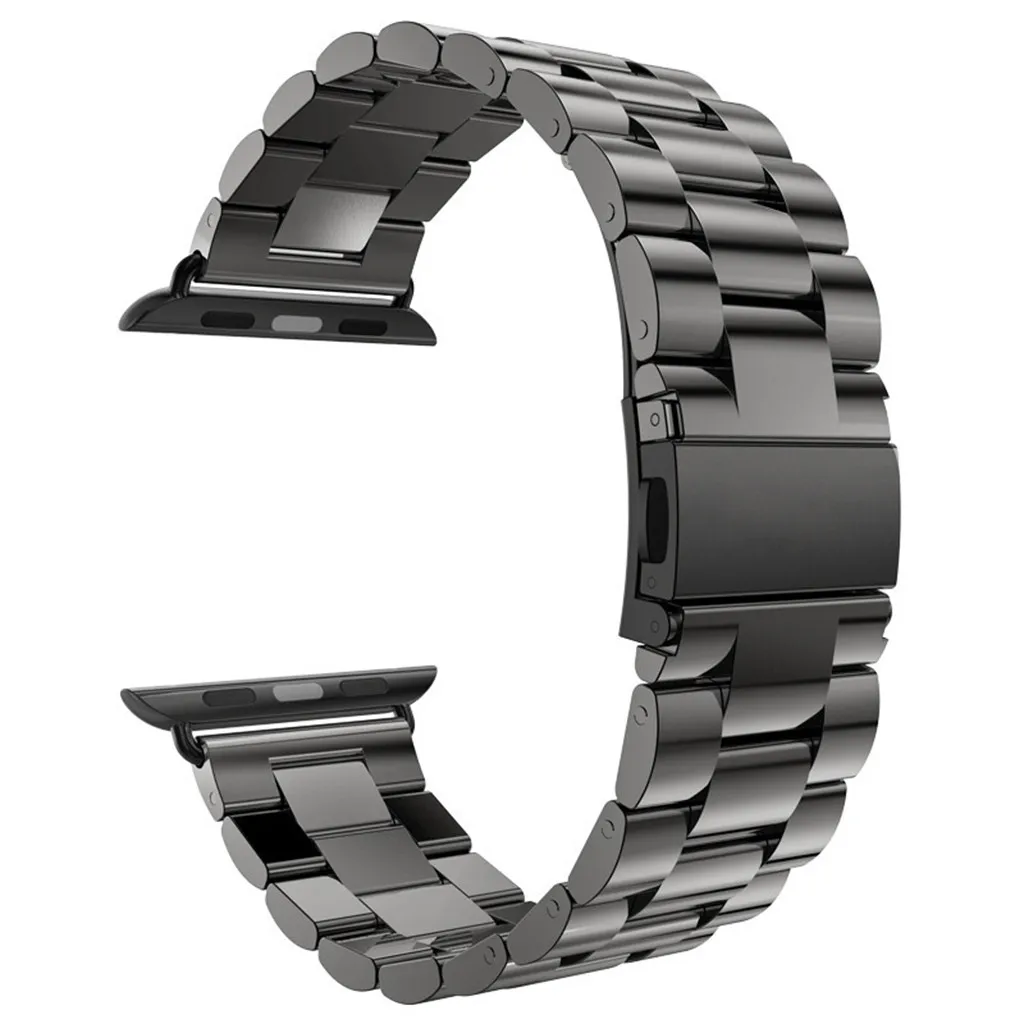 Сменный Браслет из нержавеющей стали для iWatch 5, ремешок серии часов(44 мм), новинка, модный роскошный ремешок для часов унисекс