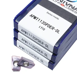 APMT1135PDER DL lt10 10 pçs inserções de carboneto apmt113 lâmina fresa torneamento ferramenta cnc peças torno metal máquina corte