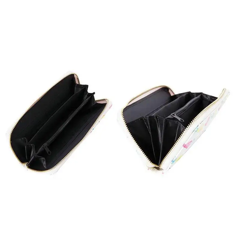 BELLO TUTTI New Female Fashion Original Long Wallet PU Man Woman Card Package Lady Money Clip Clutch For Girls Change Purse