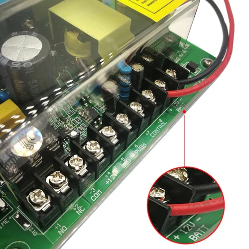 백업 배터리 기능 전환 도어락 액세스 제어 전원 공급 장치, AC 110-240V DC 12V5A 4