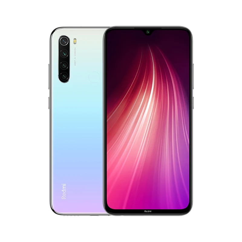 Xiaomi Redmi Note 8 с глобальной версией, 4 Гб, 128 ГБ, 48 МП, четыре камеры Snapdragon 665, четыре ядра, FHD экран 6,3 дюйма, 4000 мАч, 18 Вт, UFS, 4K видео - Цвет: Moonlight White