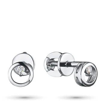 

Pusety of white gold with diamond e0901sg04201762