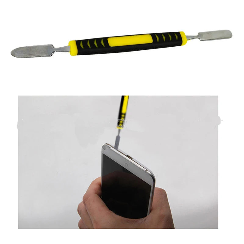 

6" Dual Ends Metal Spudger Phone Tablet Prying Scraper Opening Tool Non-slip Handle for iPhone iPad Samsung Repair Tool