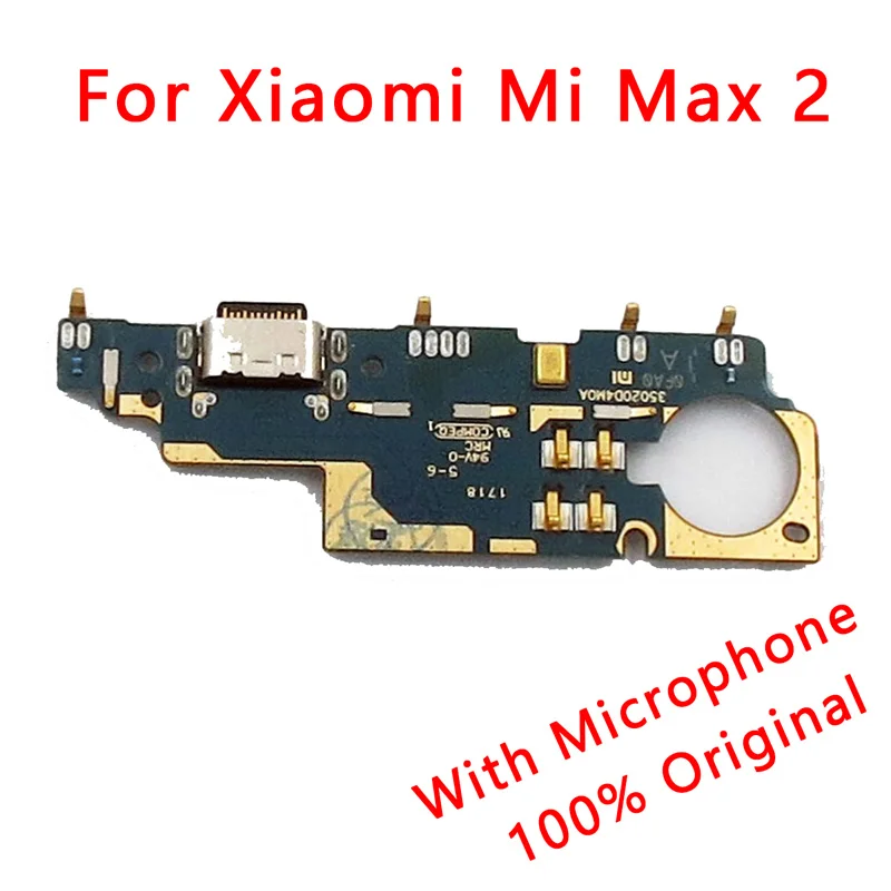 Для Xiaomi mi Max 2 зарядная плата, разъем USB, зарядный порт, печатная плата, гибкий кабель для mi Max 2, запасные части