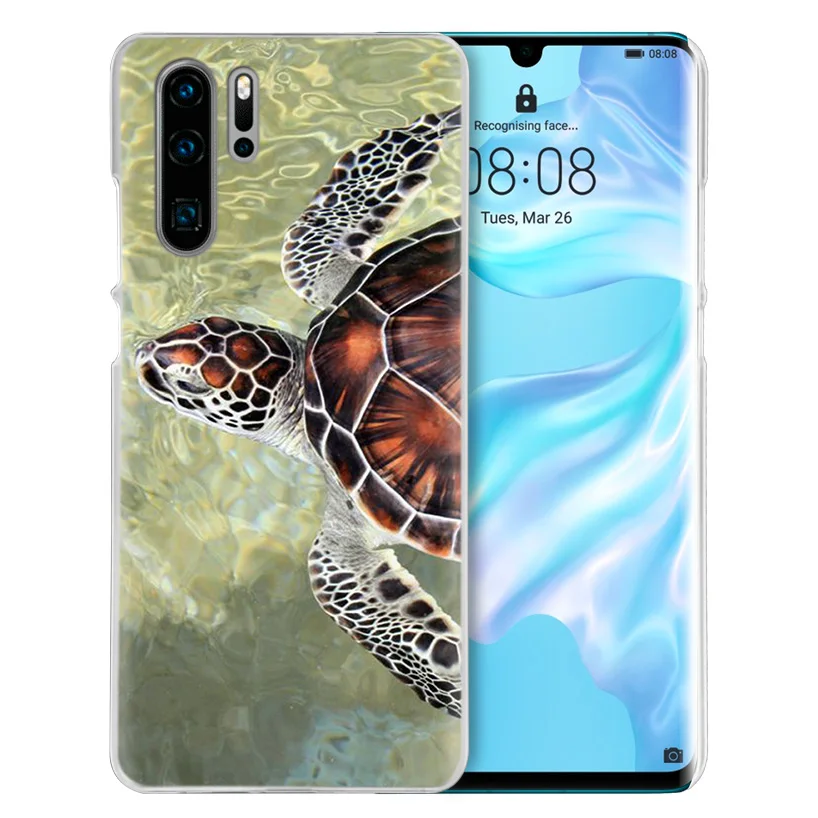 Черепаха чехол для huawei mate 30 20 10 P20 P30 Lite Pro P Smart Y9 Prime Honor 8A 8X 10i PC Чехлы для телефона