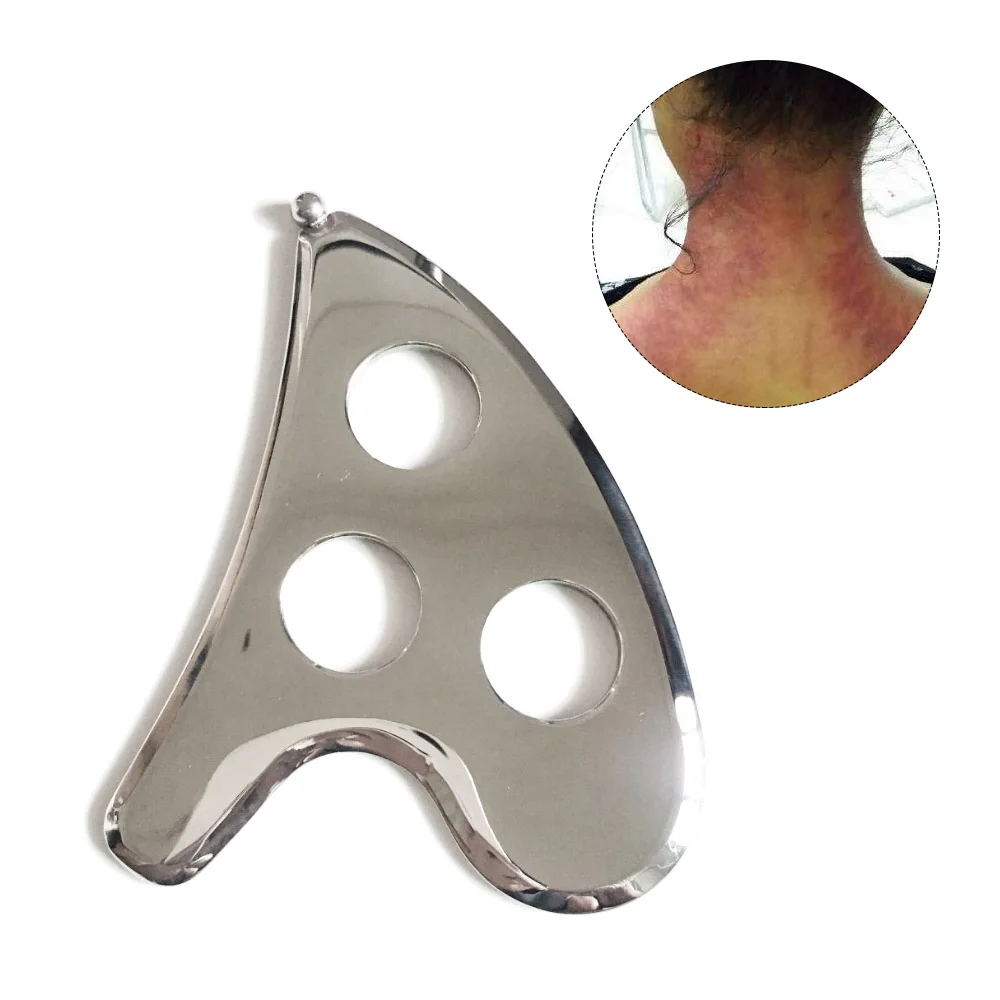 Медицинский класс Gua Sha пластина из нержавеющей стали соскабливание массажный инструмент для расслабления мягких тканей уменьшение мышечной боли акупунктурный массажер