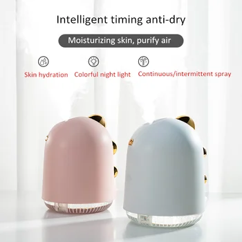 

USB Mini Air Humidifier Quality Cute Pet Aroma Diffuser Ultrasonic Essential Oil Diffusers Colorful Night Lamp Car Air Purifier