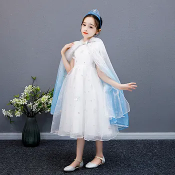 

2020 Hot Sale Girl Sequins Hooded Cloak Kids Princess Accessory Cape Halloween Mantle Girls Dress Up Party Costume