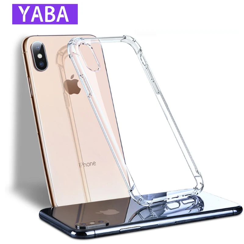 

YABA Airbag drop-proof shell Case For iPhone 11 Pro X XR XS Max 7 8 6 6s Plus Clear Planet Phone Cases Soft TPU Cover