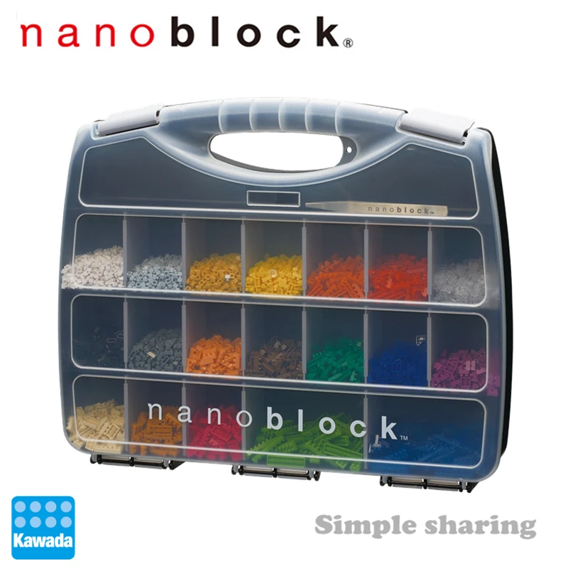 Kawada NB-035 nanoblock сортировочный ящик для хранения(59 мм x 38 мм x 31 мм