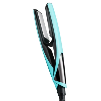 

2 in 1 LCD Display Electric Tourmaline Ceramic Hair Straightener Flat Iron Hair Curler Corrugated Curling Iron Hair Straightener