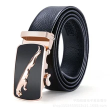 

Business Men's Belt New Trend Automatic Buckle 4.0 Cm Trouser Belt Edging 3.5 CM High Quality Luxury Design Office Soft Belt