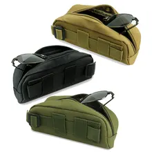 Водостойкая Молния Очки сумка футляр для солнцезащитных очков анти-давление нейлон Молл Сумка Охота Тактический поясной карман