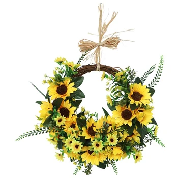 

Simulation Sunflower, Simulation Garland, Semicircle Garland, Door Garland, Home Decoration