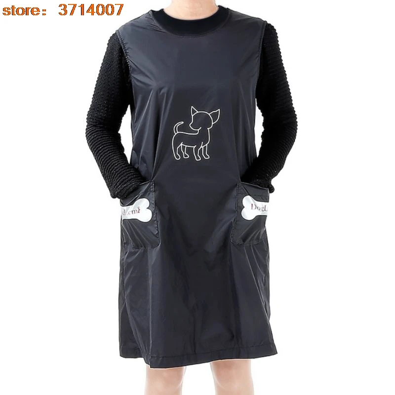 

Cat Dog Bathing Shearing Apron Pet Shop Clothes Beautician Overalls Anti-stick Hair Anti-splash Sleeveless Aprons glove for cats