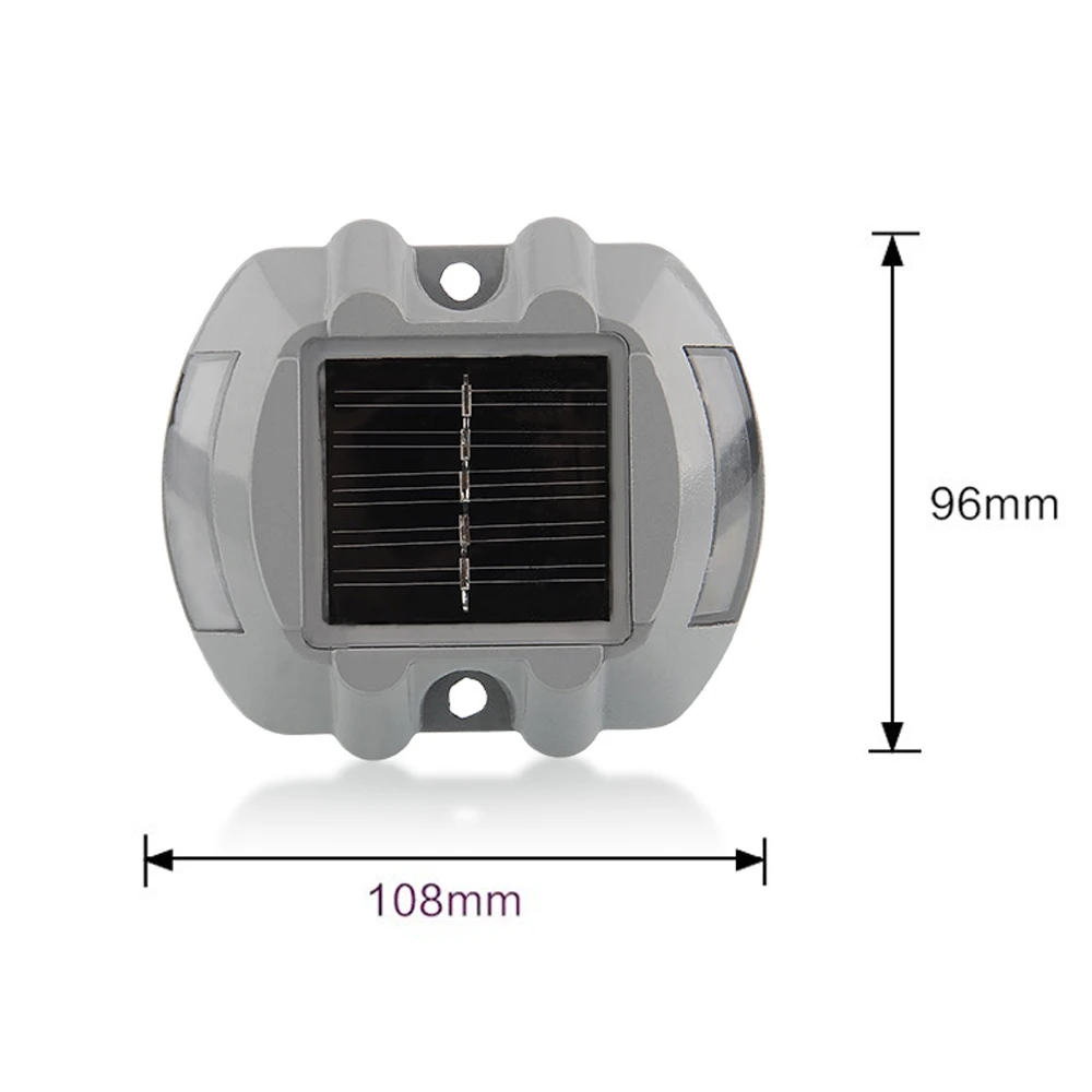Водонепроницаемый 6 светодиодный 6 светодиодный безопасности 30 тонн дорожный Солнечный свет безопасности IP68 сад с подъездной дорожкой открытый белый лестничный путь