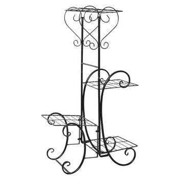 

European Flower Rack Iron Art Multi-layer Floor Balcony Indoor Living Room Green Lotus Pendant Orchid Pot Rack