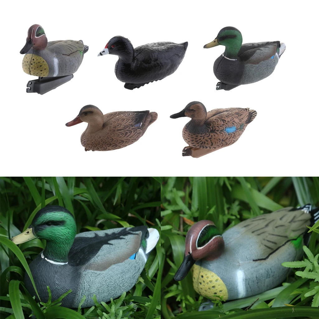 

Floating Duck Plastic Bird Decoy Scarer Weed Pest Control Repeller Ornament for garden pond swimming pool fishpond Hunting Decor