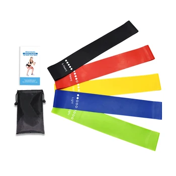 

5 Levels Exercises Elastic Fitness Training Yoga Loop Bands Pull Band Workout Rope Resistance Bands Home Gym