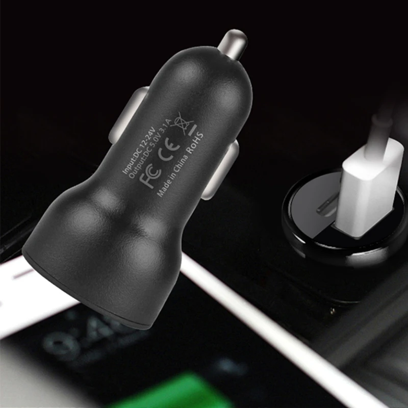 DC 12V 24V двойной зарядное устройство USB цифровой светодиодный дисплей напряжения тока 2.1A адаптер