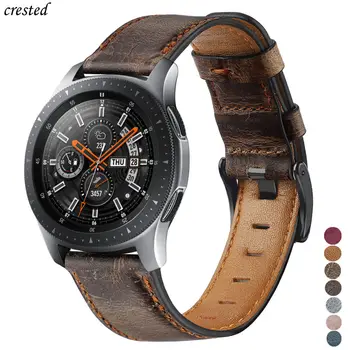 

Genuine Leather band For samsung Galaxy watch 46mm strap Gear S3 frontier bracelet 22mm watchband Huawei watch 2 gt strap 46 mm