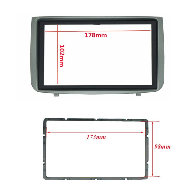 Fascia Cruscotto Auto Per Alfa Romeo 147 Radio Dvd Stereo Cd Panel Dash Double 2 Din Montaggio Installazione Trim Face Frame Kit