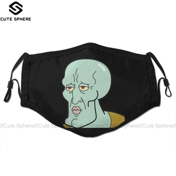 

Squidward Mouth Face Mask Squidward Facial Mask Fashion Funny with 2 Filters for Adult