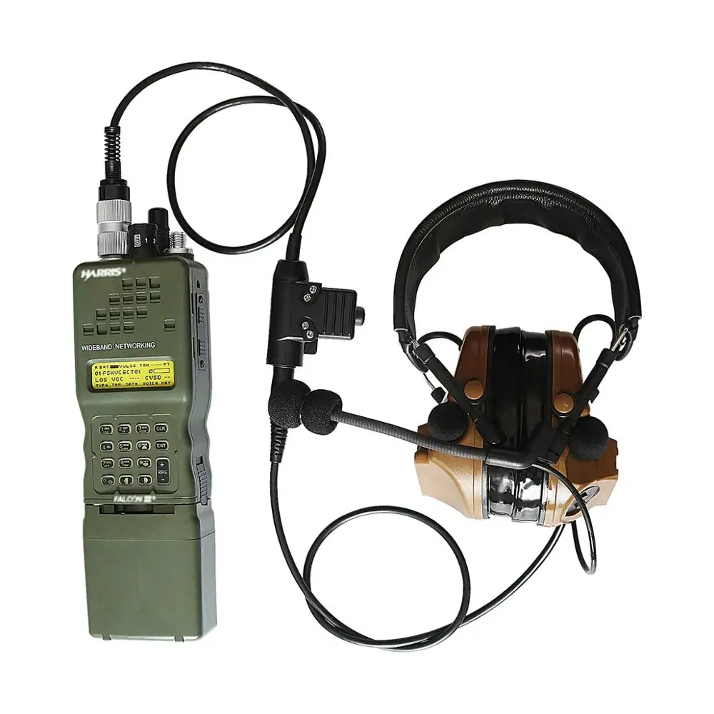 Военная гарнитура адаптер штекер 6 Pin U94 PTT для AN/PRC152 PRC148