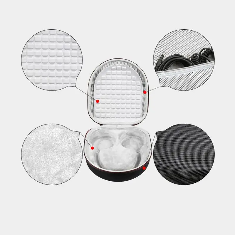 2020 New Hard EVA Storage Handbag Portable Headphone Case for audio Technica M50X M40X